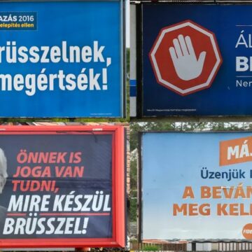 menekultellenes plakatok 2 Magyar Péter kormányoz: megnyílt az út Brüsszel anyázása felé